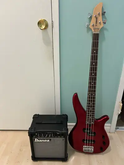 Yamaha Bass Guitar & Amp Combo, View more