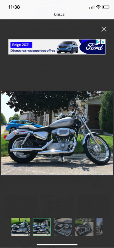2006 sportster custom 883 Mint mint mint bike Low km Great condition I will safety it if you want 95...