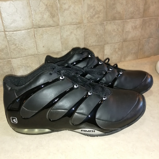 AND1 Black/Gray/Silver Men's Basketball Shoes - Size 17 NEW in Men's Shoes in Bedford
