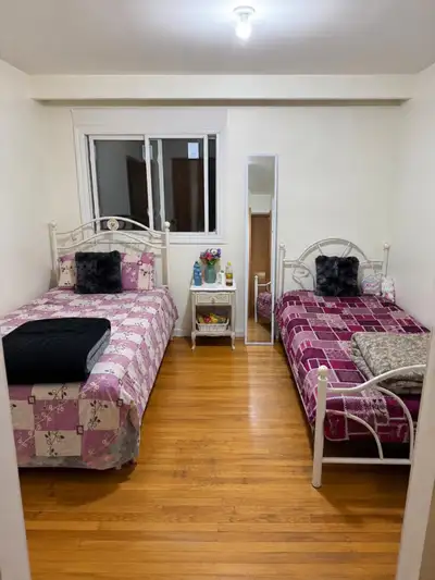 One spot available in a sharing room with one girl in a clean and peaceful home. Rent: $360/month Be...