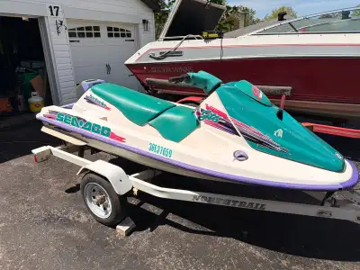 1995 Seadoo GTS.. fully serviced and ready to ride. Comes with trailer and both ownerships. Seat uph...
