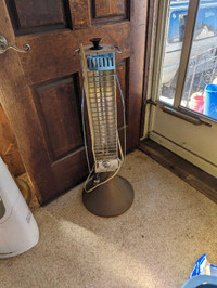 Tall stand-up electric heater