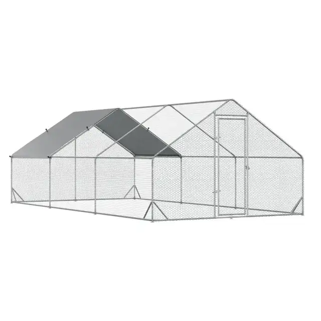 9.8' x 19.7' x 6.6' Chicken Coop Cage, Outdoor Hen House w/Cover in Accessories in Markham / York Region - Image 9