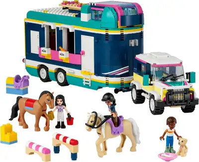 LEGO Friends 41722 Horse Show Trailer 3 Minifigures 989 Pieces, View more