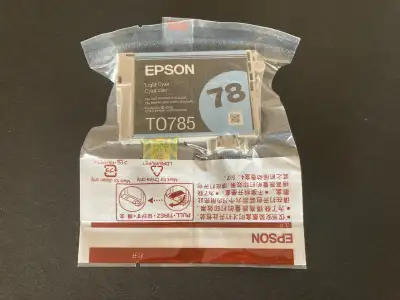 GENUINE Epson 78 T0785 Light Cyan Ink for Stylus R280 R380 RX580, View more