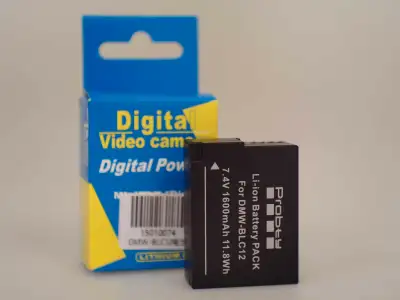 DMW-BLC12 lithium-ion rechargable Tested and holds charge pretty well battery for: Panasonic Lumix D...