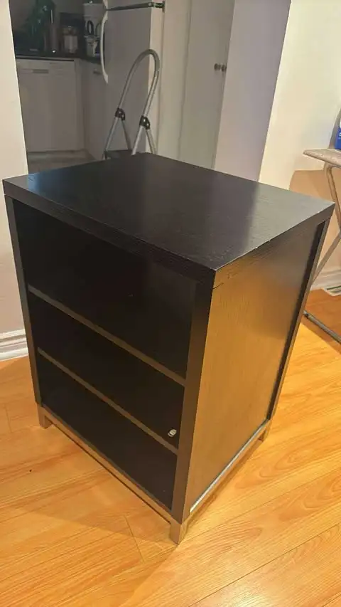 SMALL BLACK SHELVING UNIT628637285372171216