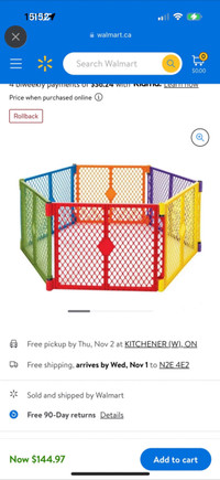 Baby play pen/ gate
