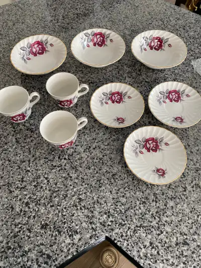 tea cup, saucer and bowl set of 3, View more