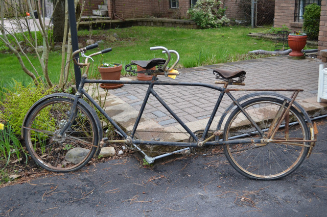 NEW PRICE!!!! Antique tandem bicycle A HUNDRED BUCKS in Other in Markham / York Region