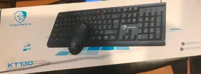 Tecnix KT130 Keyboard and Mouse Set Like New just been opened to view $35 (firm) ... Only 1 availabl...