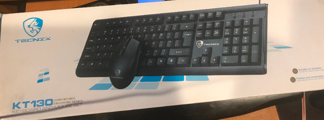 Tecnix KT130 Keyboard and Mouse Set in Mice, Keyboards & Webcams in Burnaby/New Westminster