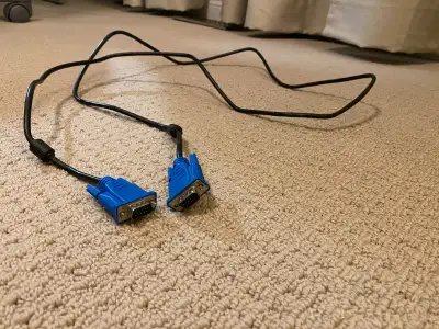 Power Cord and VGA to VGA Cable, View more