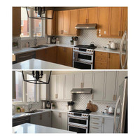 KITCHEN CABINET REPAINTING /REFACING**** 905-691-6616****