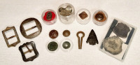 Metal Detecting Relics Arrowhead Buttons Saddle Shield