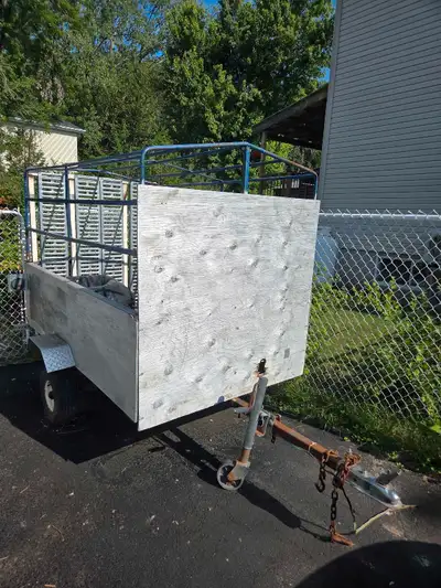 Utility trailer with metal frame for sale 82" long, 52" wide and 57 high.