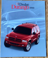 1999 DODGE DURANGO AUTO BROCHURE FOR SALE
