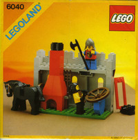 LEGO 6040 BLACKSMITH SHOP, USED, 100% COMPLET, 1984