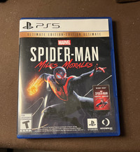 Spider-Man Miles Morales (PS5) - Disc like new / wavy game case