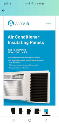 Air conditioner insulating panels