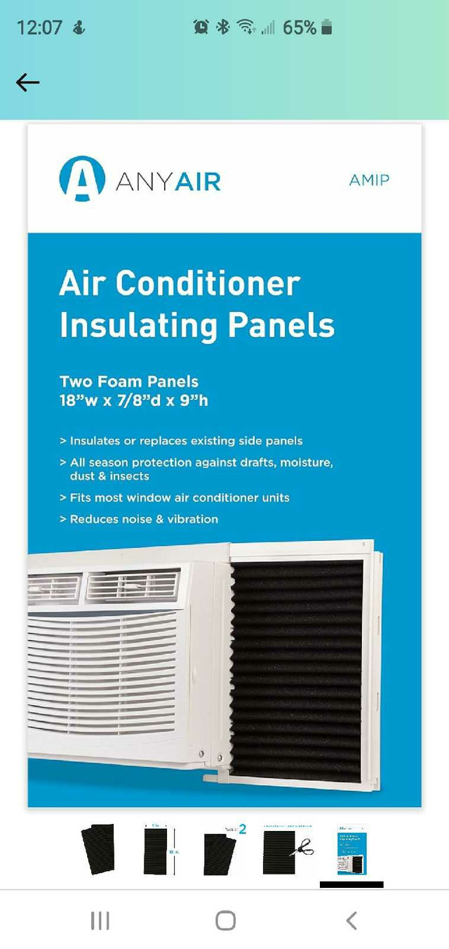 Air conditioner insulating panels in Window Treatments in City of Toronto