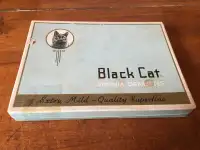 RARE Vintage BlackCat Cigarette Box - NOT a tin or package