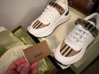 Burberry Ronnie Low Check Sneakers new 8.5 