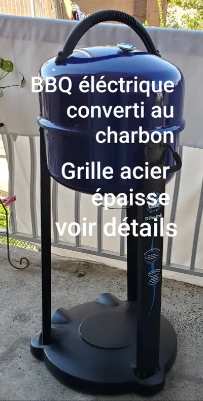 BBQ éléctrique converti au charbon voir détails, View more