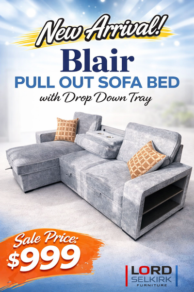 BLAIR - SOFA W/ PULL OUT BED, BOOKCASE, HIDDEN CUP HOLDERS & ELECTRICAL PANEL IN DROP DOWN TRAY Sale...