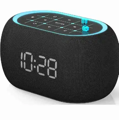 ANJANK Alarm Clock FM Radio with Bluetooth Speaker, Hi-Fi Stereo, View more