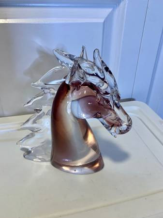 Murano Glass Horse Head Bust Italian in Arts & Collectibles in Burnaby/New Westminster - Image 2