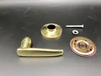 Dummy door handle in polished brass