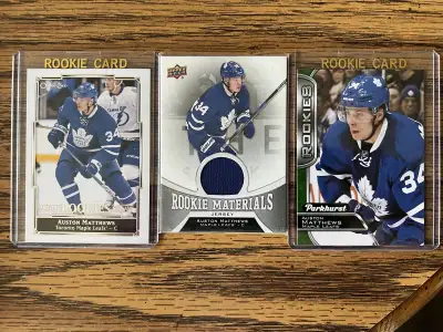 58 X Auston Matthews Rookie Cards. $225 each., View more