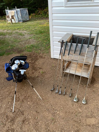 Adult and junior LH clubs with bag