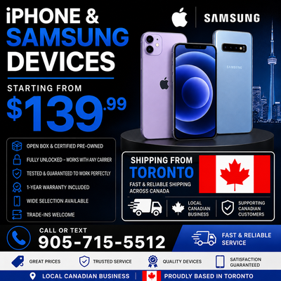 ✅ Unlocked iPhone & Samsung Phones Starting at $139.99, View more