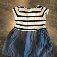 Toddler Girl Size 3 GAP Striped / Jean Dress