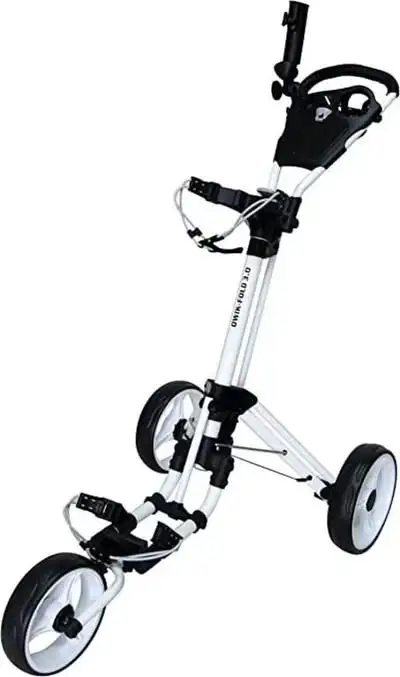 QWIK-FOLD 3 WHEEL PUSH PULL GOLF CART - FOOT BRAKE 20000169 1B3