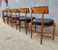 Teak Designer Mid Century Modern Dining Chairs 