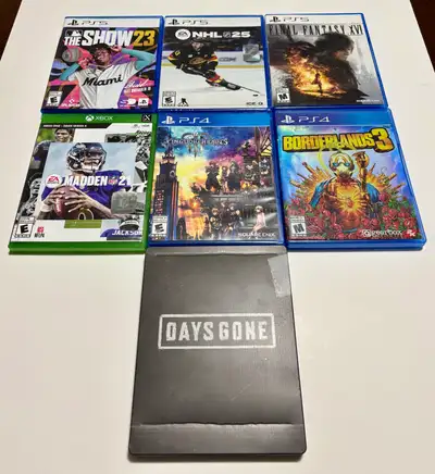 MIXED PS5, PS4 & XBOX GAMES, View more