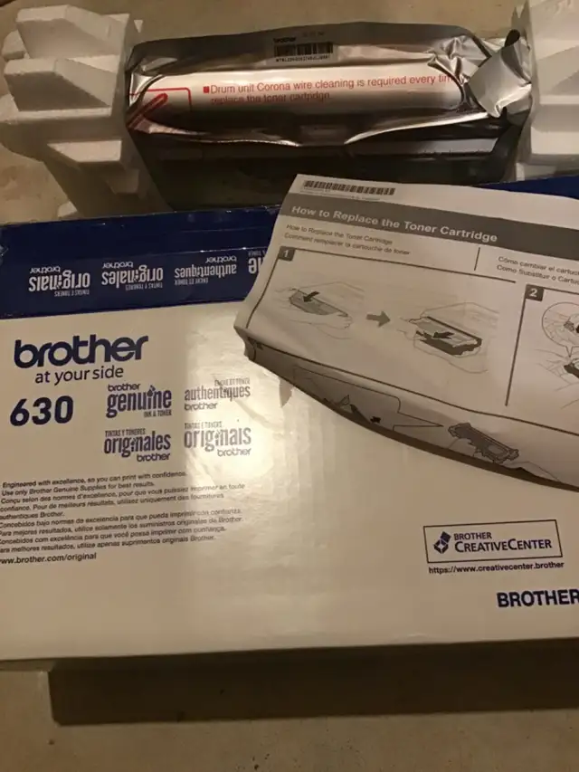 Brother TN630 ink and toner brand new 1200 page yield