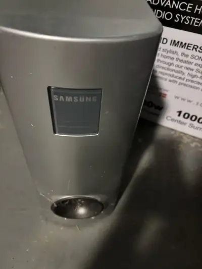 Samsung 5 disc DVD stereo with after market speaker, View more