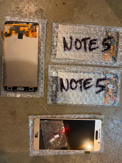 Samsung galaxy Note 5 lcd screens lot of 4 new, View more
