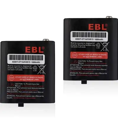 EBL 2-Pack 3.6V Rechargeable Battery for Motorola Walkie Talkie, View more