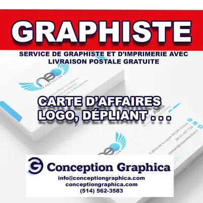 Graphiste – Logo, Cartes d’affaires, Site web, Imprimerie, View more