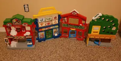 Vintage Fisher Price little people learn about town fold out toy. In good condition. Pick up is out...