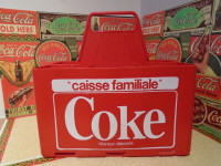 Caisse de plastique pour bouteilles coca-cola écrite en français