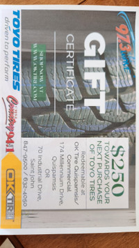 Certificate for tires
