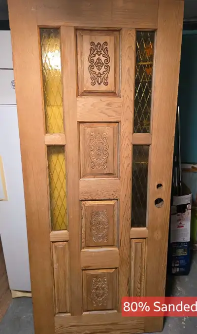 Vintage Red Oak Door, View more