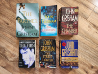 6 John Grisham books (hardcover + soft cover) ALL for $15!