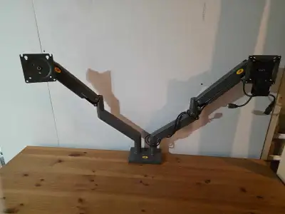 Dual monitor arm, View more